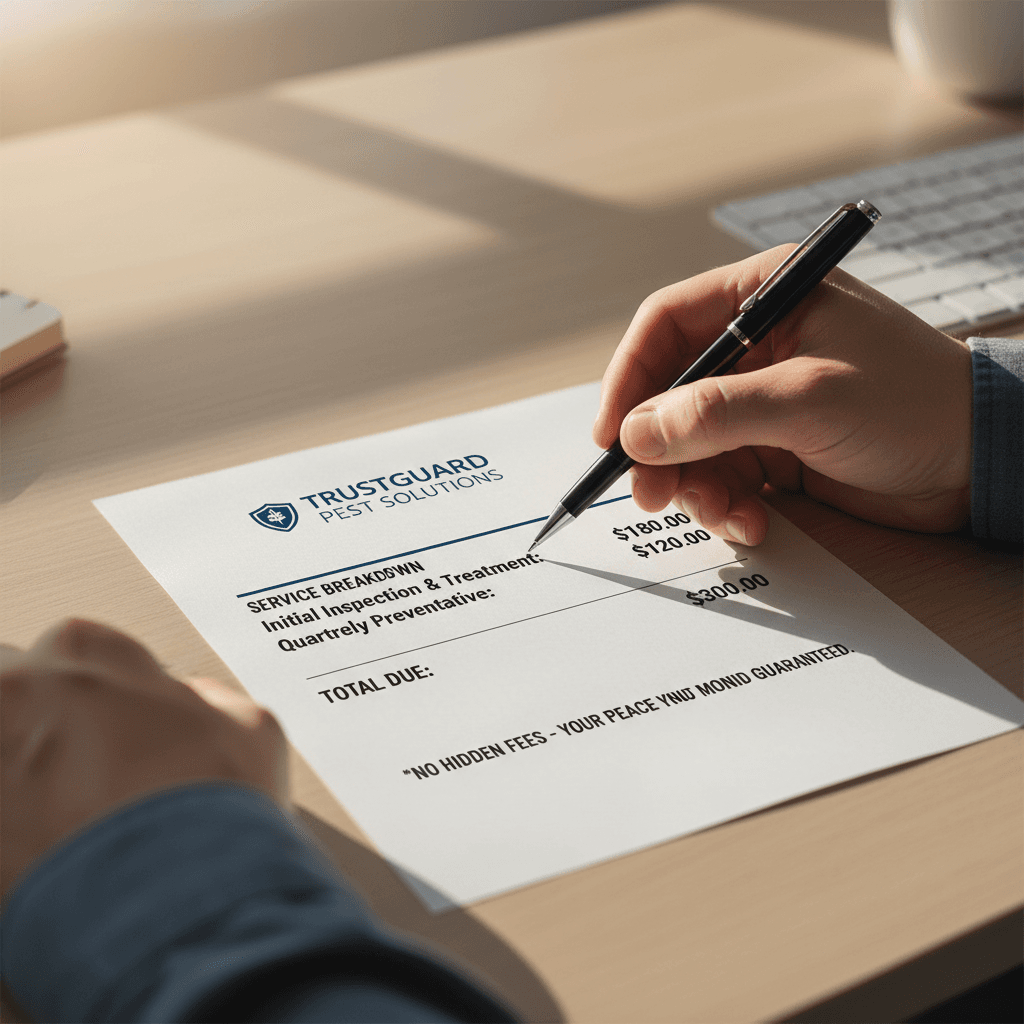 Transparent pricing breakdown